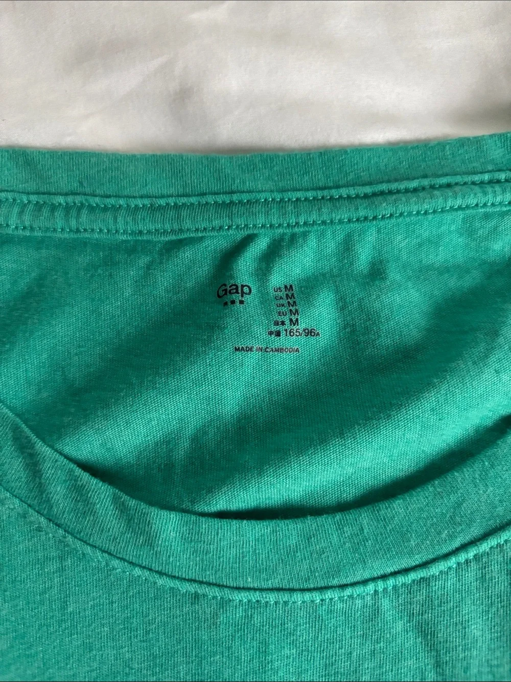 GAP Girls Short Sleeve Teal Logo Tee